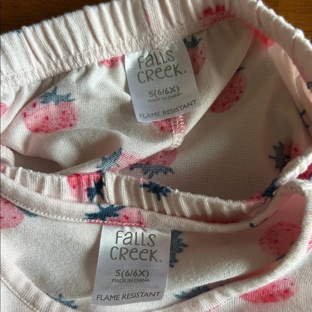 Falls Creek Kids Pajama Set - Lavender and Cream